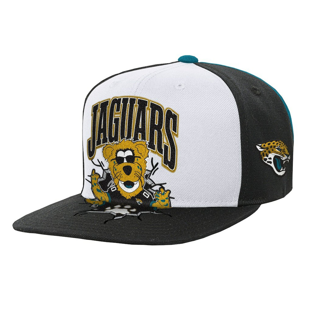 Jacksonville Jaguars Youth Team Mascot Snapback Hat - White on sale