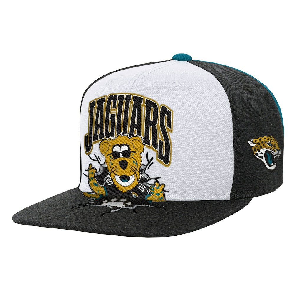 Jacksonville Jaguars Youth Team Mascot Snapback Hat - White on sale