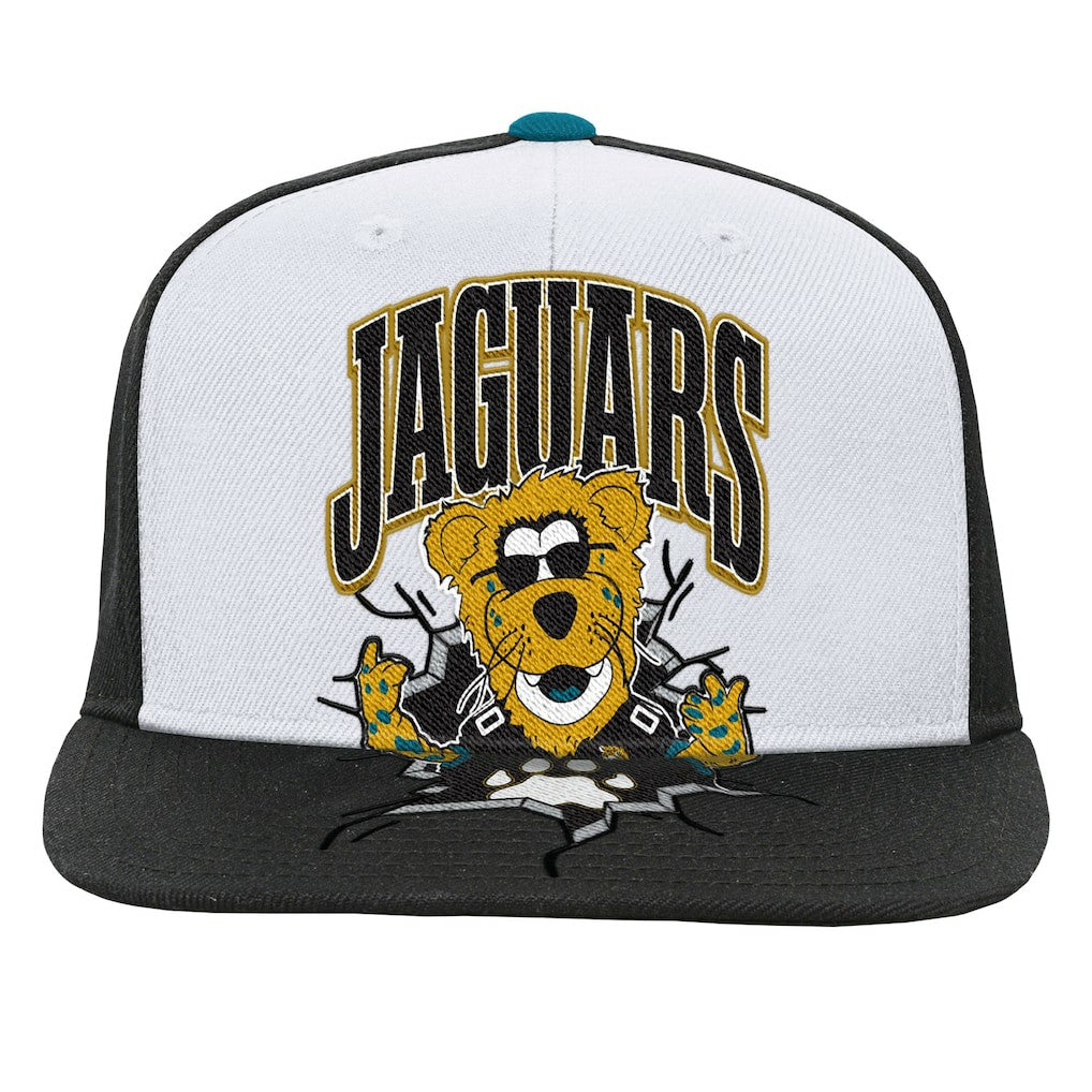 Jacksonville Jaguars Youth Team Mascot Snapback Hat - White on sale