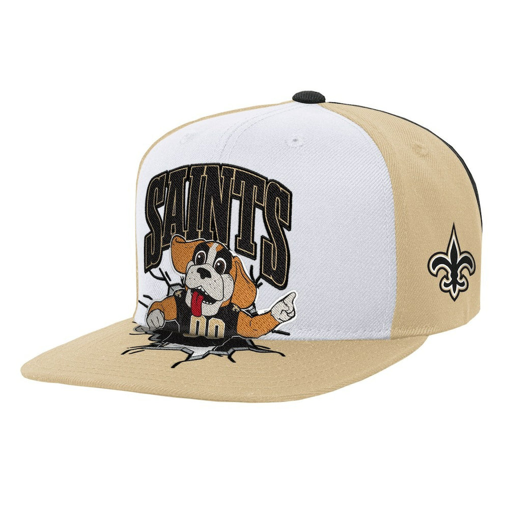 New Orleans Saints Youth Team Mascot Snapback Hat - White online