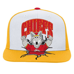 Kansas City Chiefs Youth Team Mascot Snapback Hat - White discount