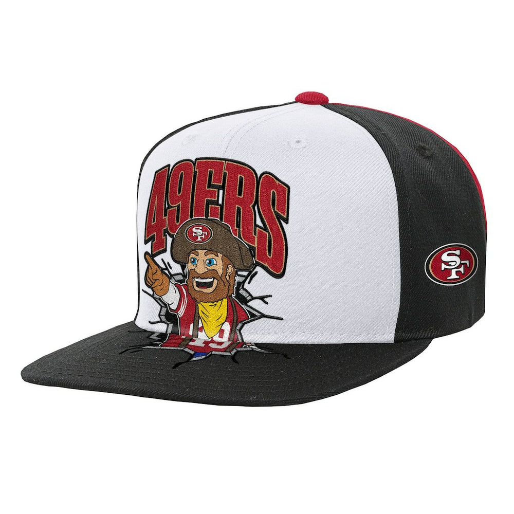 San Francisco 49ers Youth Team Mascot Snapback Hat - White outlet