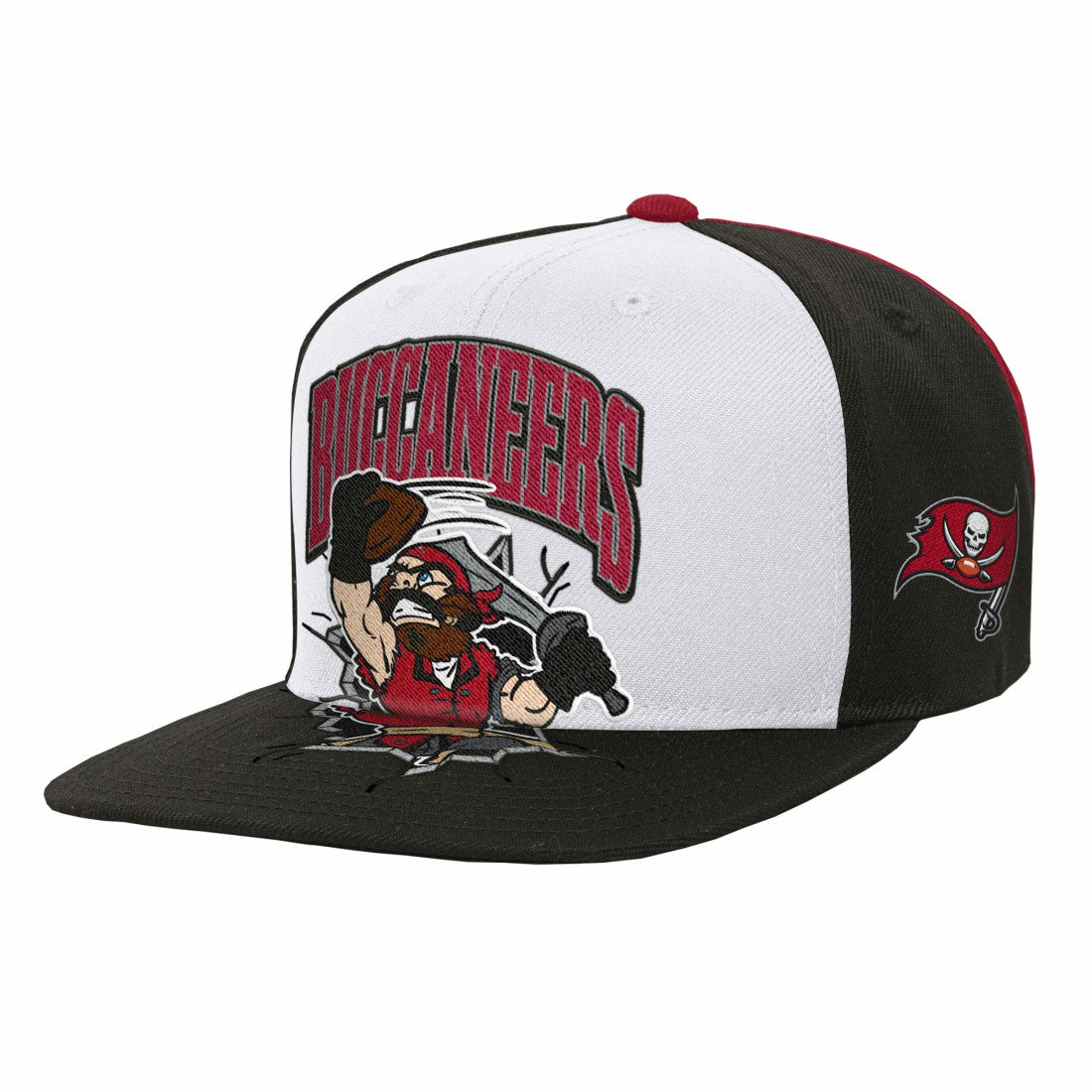 Tampa Bay Buccaneers Youth Team Mascot Snapback Hat - White for sale