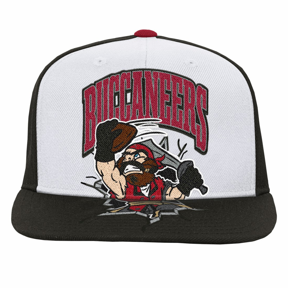Tampa Bay Buccaneers Youth Team Mascot Snapback Hat - White for sale