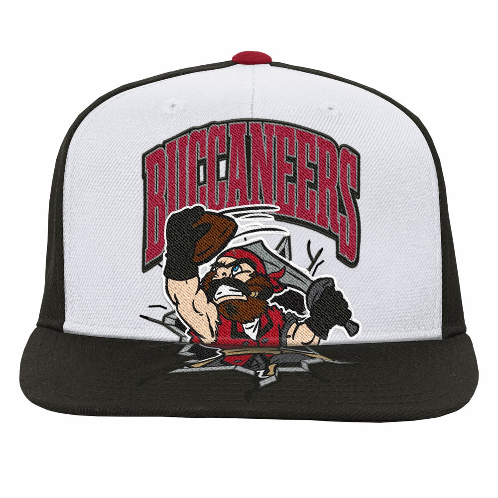 Tampa Bay Buccaneers Youth Team Mascot Snapback Hat - White for sale