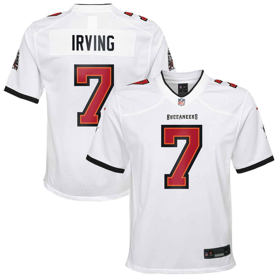 Bucky Irving Tampa Bay Buccaneers Youth White Game Jersey - White | Nike cheap