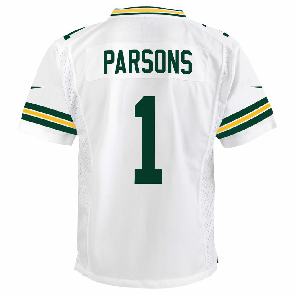 Micah Parsons Green Bay Packers Youth White Game Jersey - White | Nike outlet