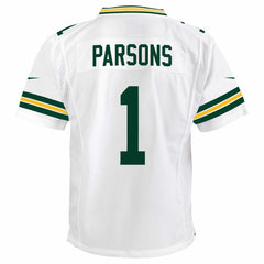 Micah Parsons Green Bay Packers Youth White Game Jersey - White | Nike outlet