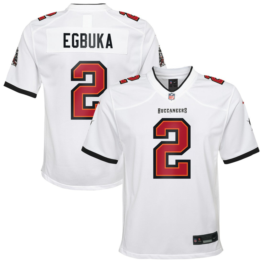 Emeka Egbuka Tampa Bay Buccaneers Youth White Game Jersey - White | Nike on sale