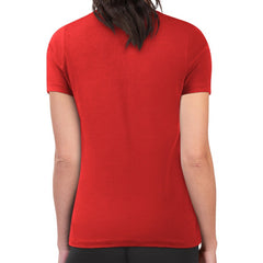 Carolina Hurricanes G-III 4Her by Carl Banks Women's Super-Slim Lightweight Pinstripe Circle Graphic T-Shirt Red