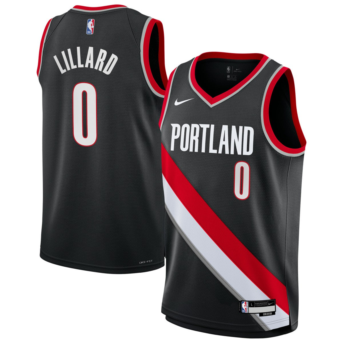 Damian Lillard Portland Trail Blazers Youth Swingman Jersey - Icon Edition - Black | Nike sale