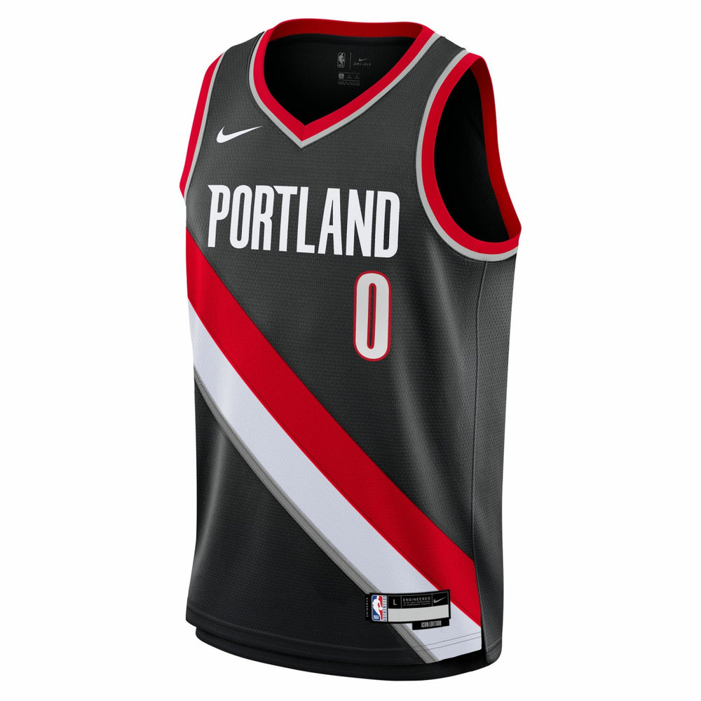 Damian Lillard Portland Trail Blazers Youth Swingman Jersey - Icon Edition - Black | Nike sale