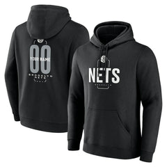 Brooklyn Nets Center Court Name & Number Custom Hoodie - Black on sale
