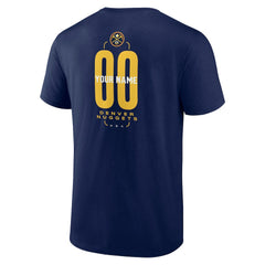 Denver Nuggets Center Court Name & Number Custom T-Shirt sale - Navy outlet