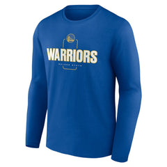 Golden State Warriors Center Court Name & Number Custom Long Sleeve T-Shirt sale - Royal sale