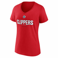 LA Clippers Women's Center Court Name & Number Custom V-Neck T-Shirt - Red online