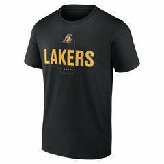 Los Angeles Lakers Center Court Name & Number Custom T-Shirt - Black online