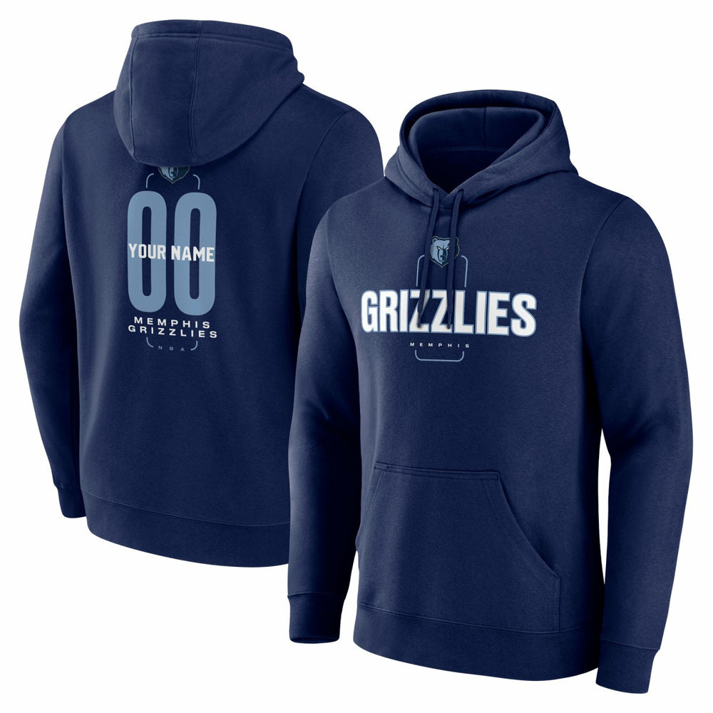 Memphis Grizzlies Center Court Name & Number Custom Hoodie - Navy online