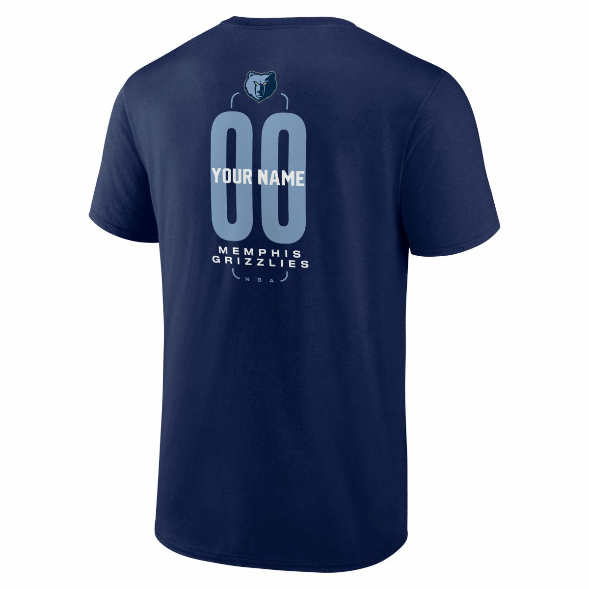 Memphis Grizzlies Center Court Name & Number Custom T-Shirt - Navy cheap