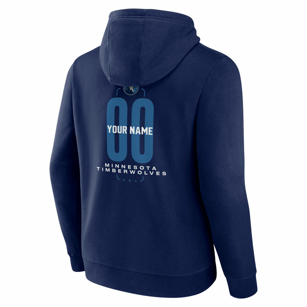 Minnesota Timberwolves Center Court Name & Number Custom Hoodie - Navy outlet