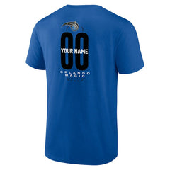 Orlando Magic Center Court Name & Number Custom T-Shirt - Blue on sale