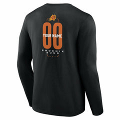 Phoenix Suns Center Court Name & Number Custom Long Sleeve T-Shirt - Black sale