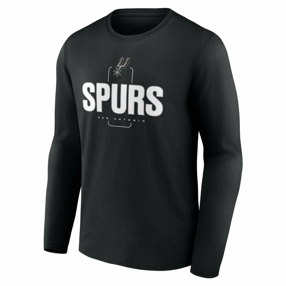 San Antonio Spurs Center Court Name & Number Custom Long Sleeve T-Shirt - Black online
