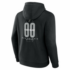 San Antonio Spurs Center Court Name & Number Custom Hoodie - Black outlet