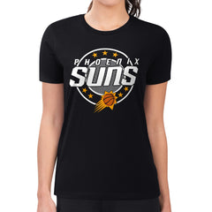 Phoenix Suns G-III 4Her by Carl Banks Women's Super-Slim Lightweight Pinstripe Circle Graphic T-Shirt - Black outlet