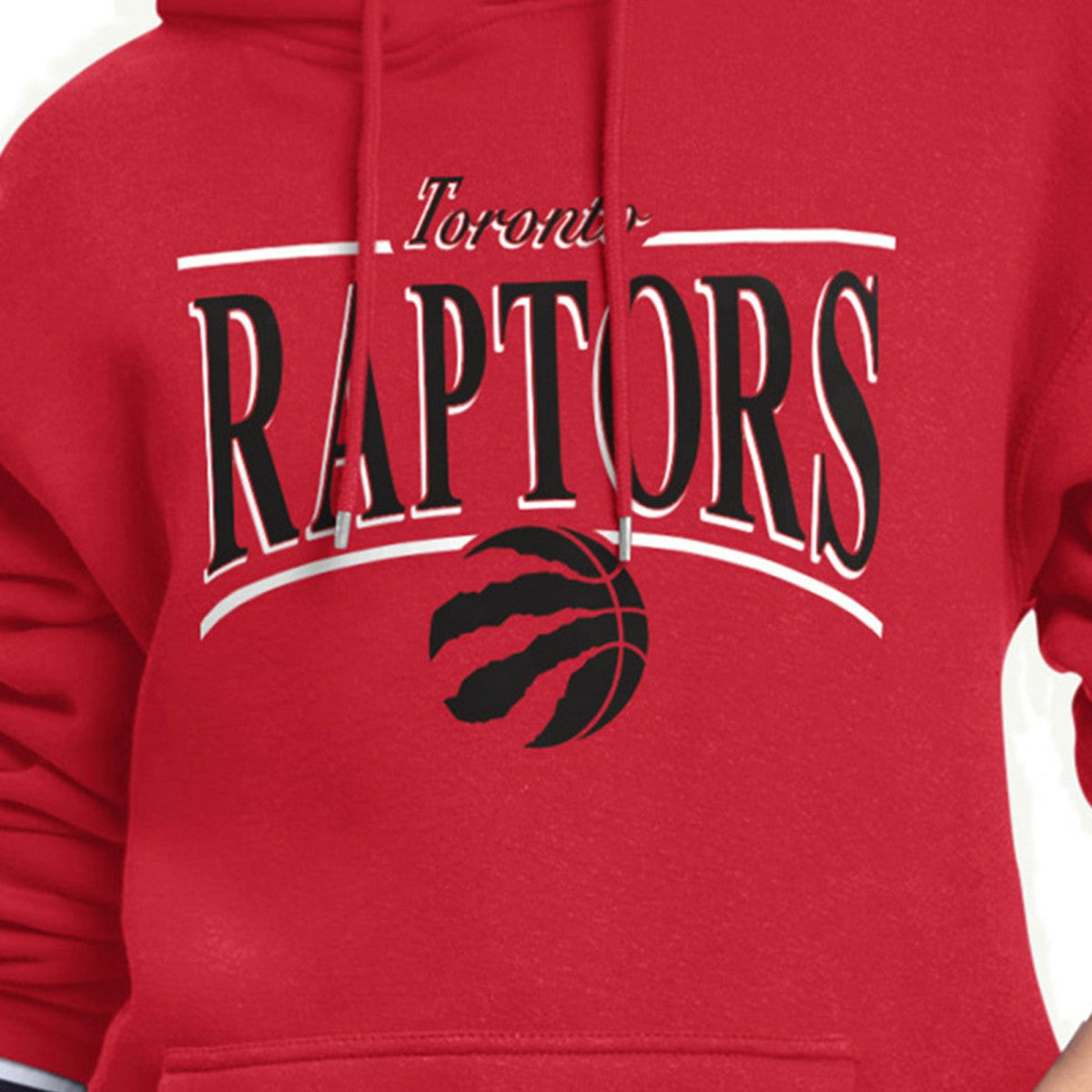 Toronto Raptors Starter Women's Arch Stripe Fleece Hoodie - Red online