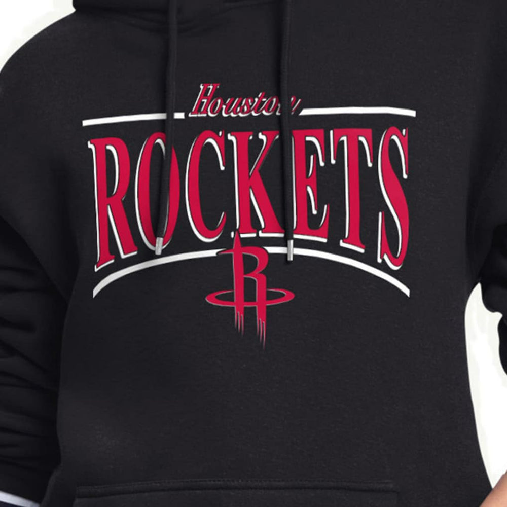 Houston Rockets Starter Women's Arch Stripe Fleece Hoodie sale - Black on sale