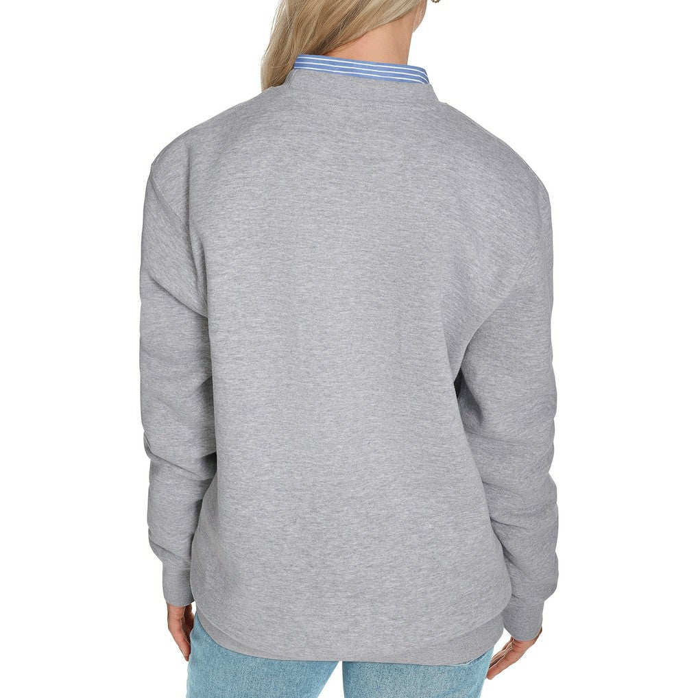 Boston Celtics Starter Women's Arch Stripe Fleece Crewneck Sweatshirt - Gray sale