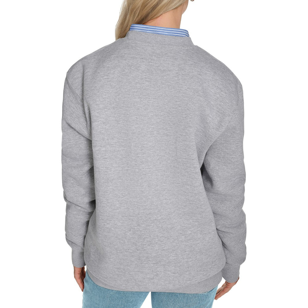 Washington Wizards Starter Women's Arch Stripe Fleece Crewneck Sweatshirt - Gray shop