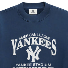 New York Yankees Madhappy Unisex High Rib Sweatshirt - Blue