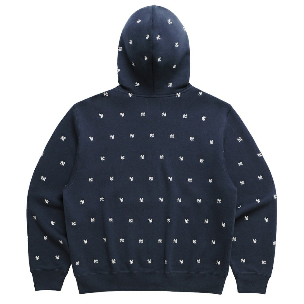 New York Yankees Madhappy Unisex All Over Fleece Full-Zip Hoodie - Navy