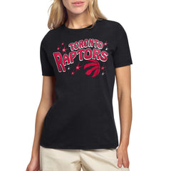 Toronto Raptors Starter Women's Fireworks T-Shirt - Black shop