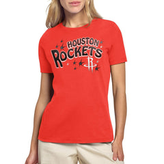 Houston Rockets Starter Women's Fireworks T-Shirt - Red on sale