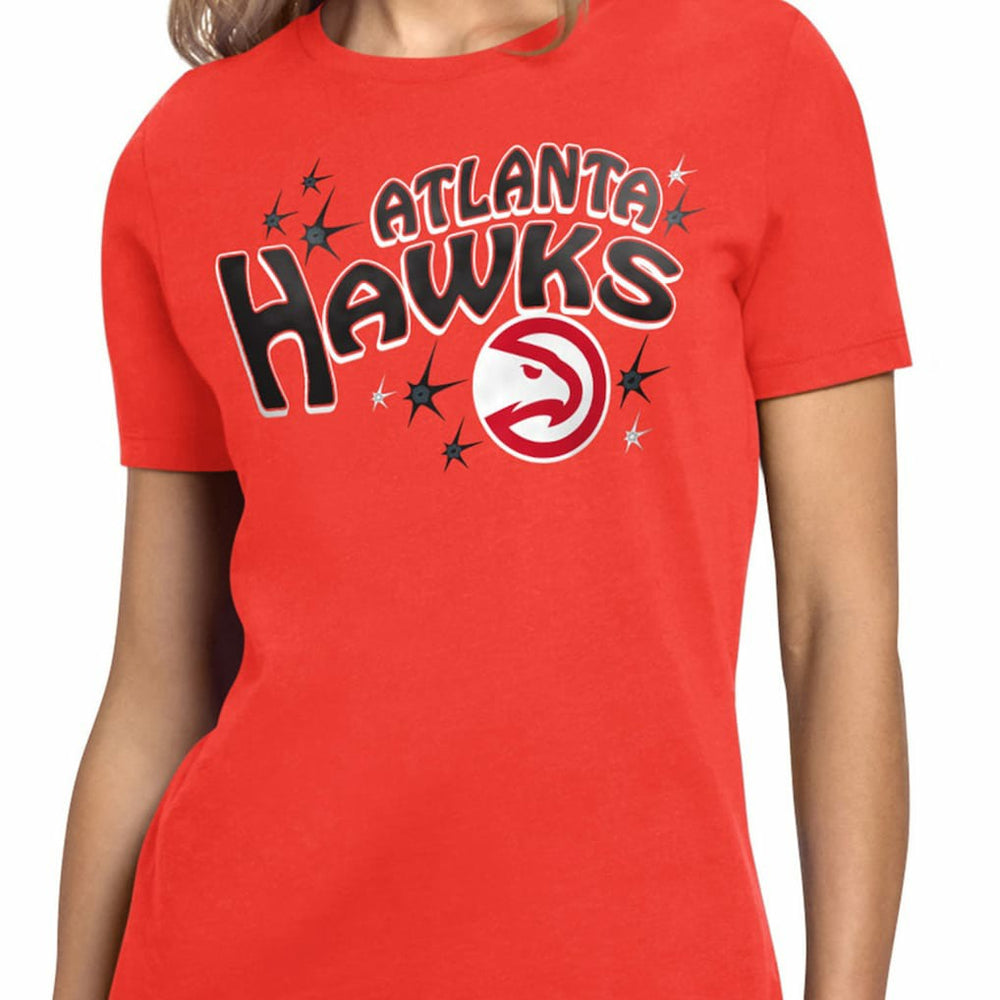 Atlanta Hawks Starter Women's Fireworks T-Shirt - Red discount