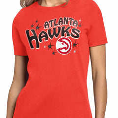 Atlanta Hawks Starter Women's Fireworks T-Shirt - Red discount