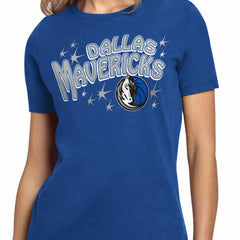 Dallas Mavericks Starter Women's Fireworks T-Shirt sale - Blue cheap