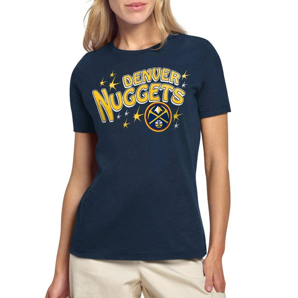 Denver Nuggets Starter Women's Fireworks T-Shirt sale - Navy on sale