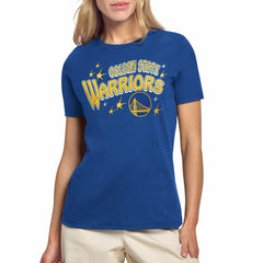 Golden State Warriors Starter Women's Fireworks T-Shirt sale - Royal discount