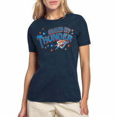 Oklahoma City Thunder Starter Women's Fireworks T-Shirt - Navy outlet