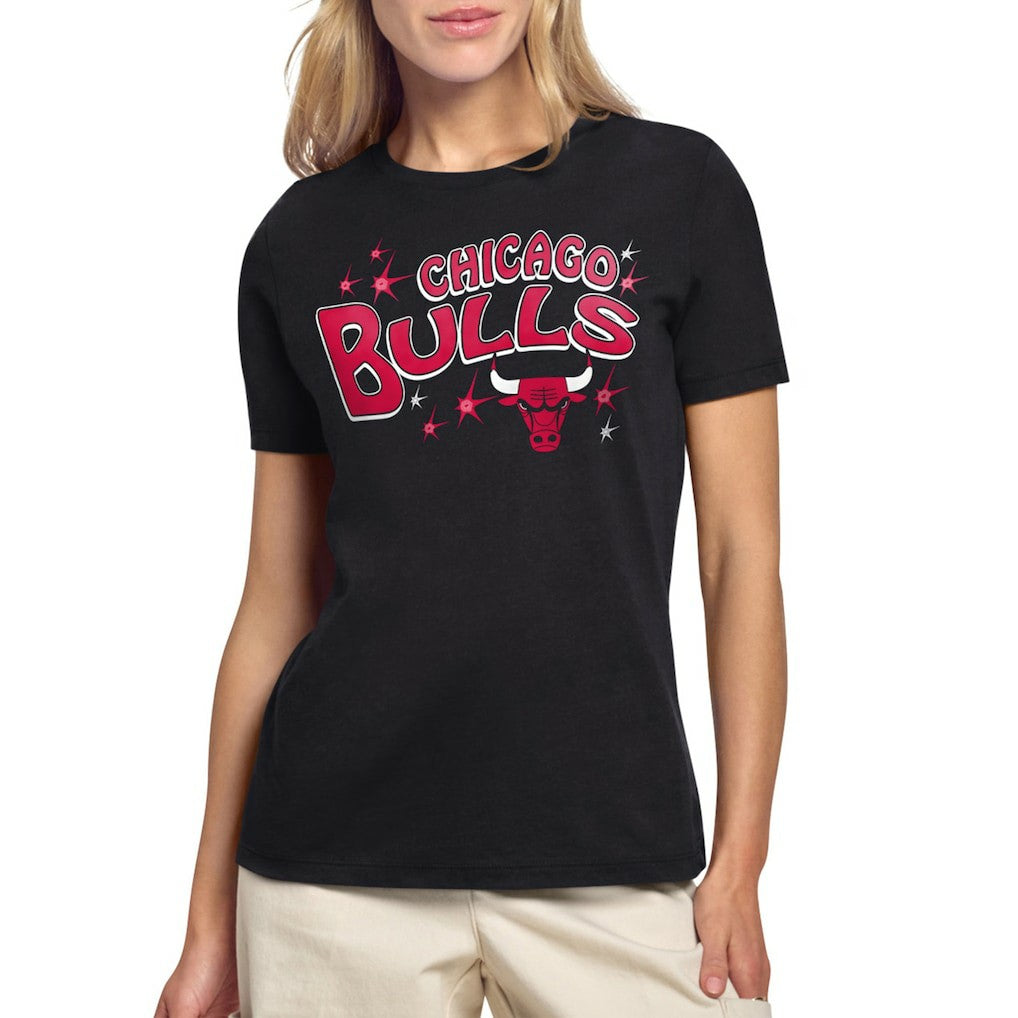 Chicago Bulls Starter Women's Fireworks T-Shirt sale - Black outlet