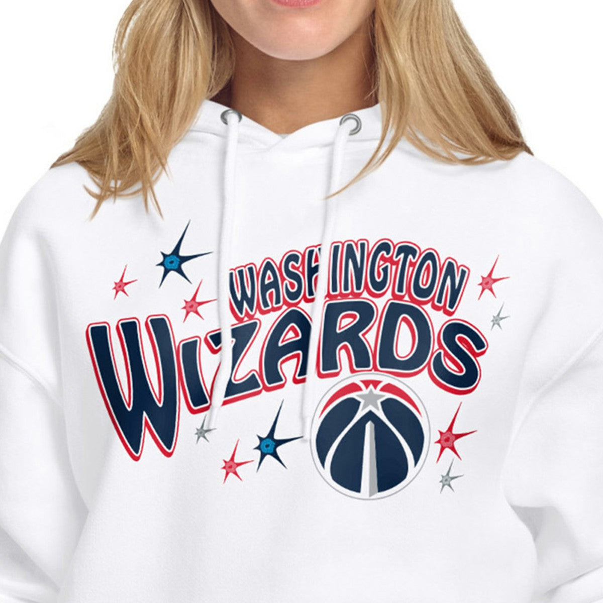 Washington Wizards Starter Women's Fireworks Fleece Hoodie - White cheap