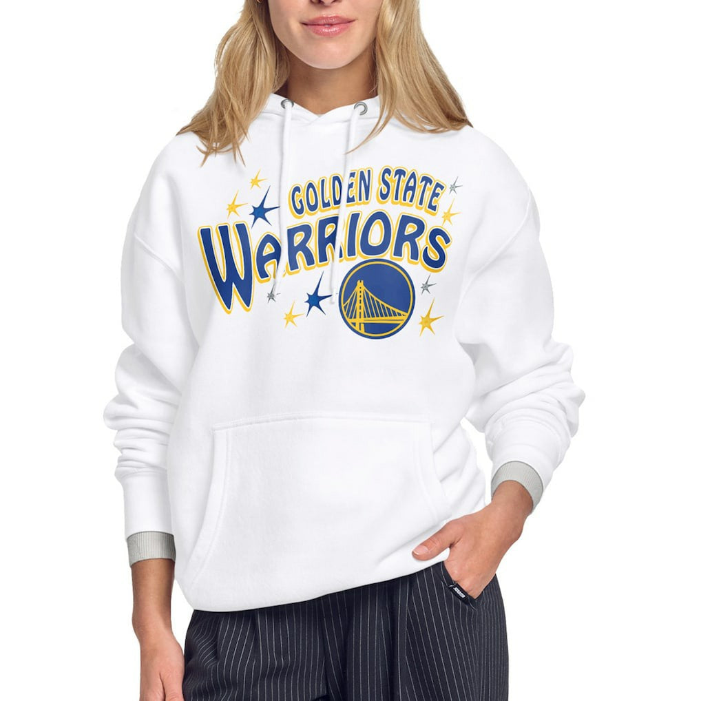 Golden State Warriors Starter Women's Fireworks Fleece Hoodie sale - White sale