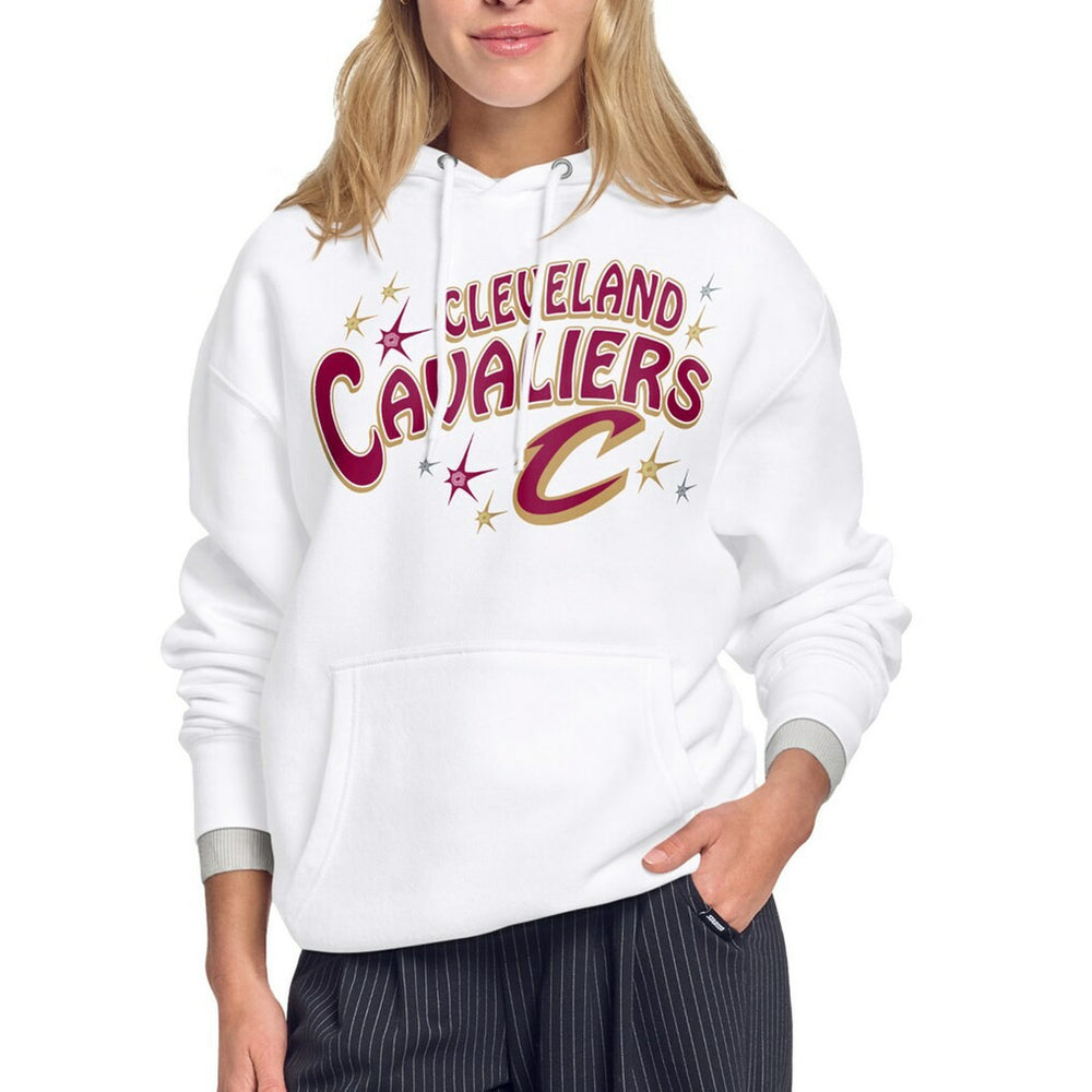 Cleveland Cavaliers Starter Women's Fireworks Fleece Hoodie sale - White shop