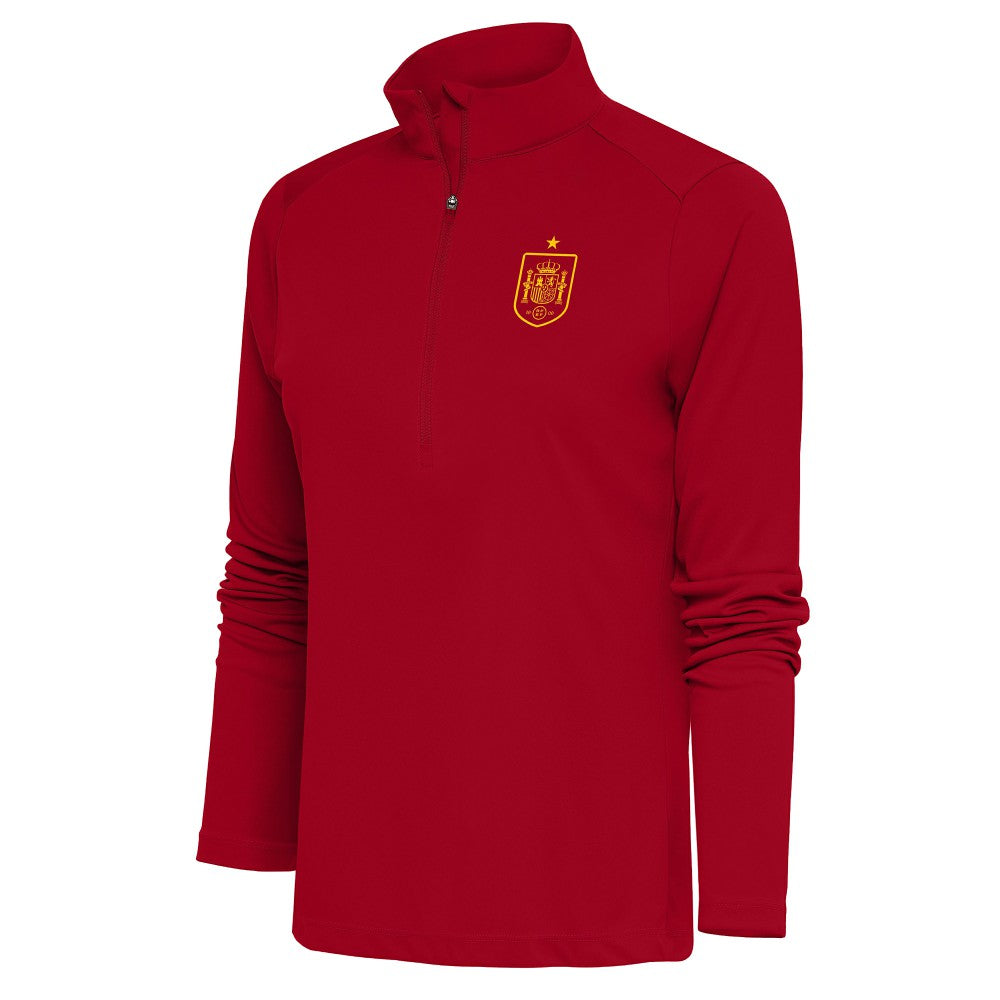 Spain National Team Antigua Women's Statement Half-Zip Pullover - Red for sale