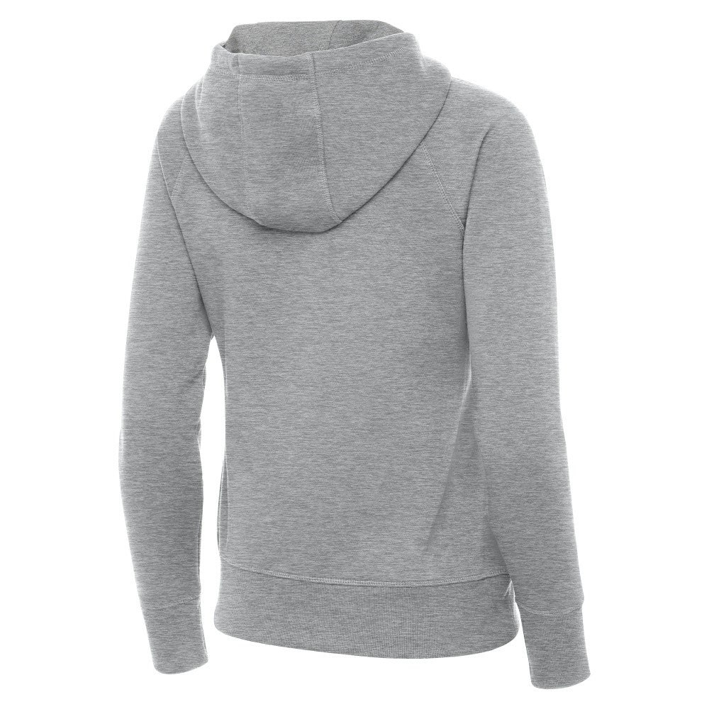 Spain National Team Antigua Women's Takeover Fleece Raglan Full-Zip Hoodie - Heather Gray sale