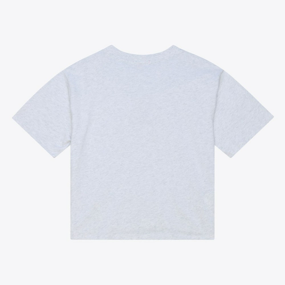 San Diego Padres Women's Script Cropped Boxy T-Shirt - Heather Gray | Mitchell & Ness